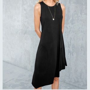 EILEEN FISHER | Viscose Jersey Asymmetric Dress M